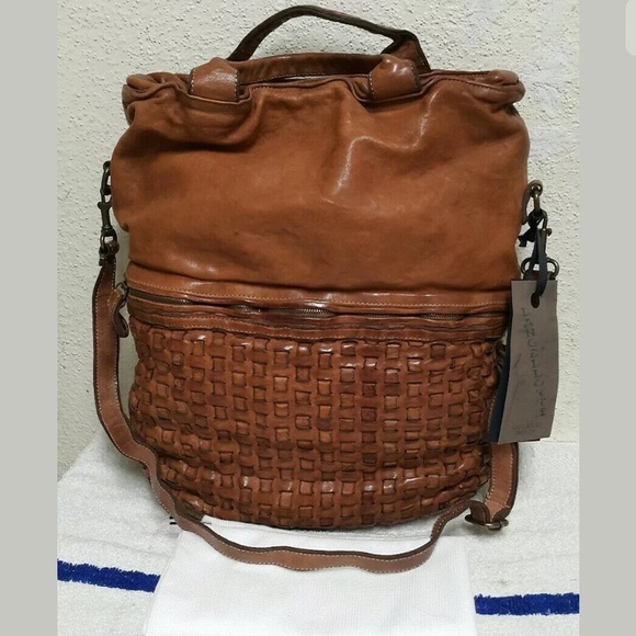 Langellotti Made In Italy woven leather tote bag - Picture 5 of 8